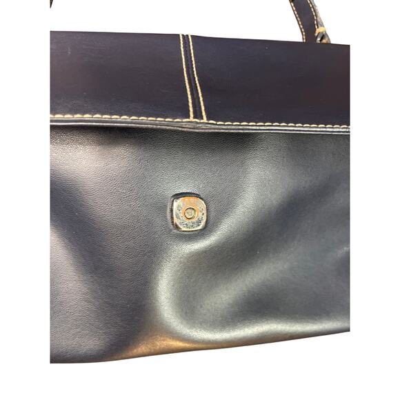 Liz Claiborne Navy Blue Leather Cross Body Purse - Picture 2 of 8